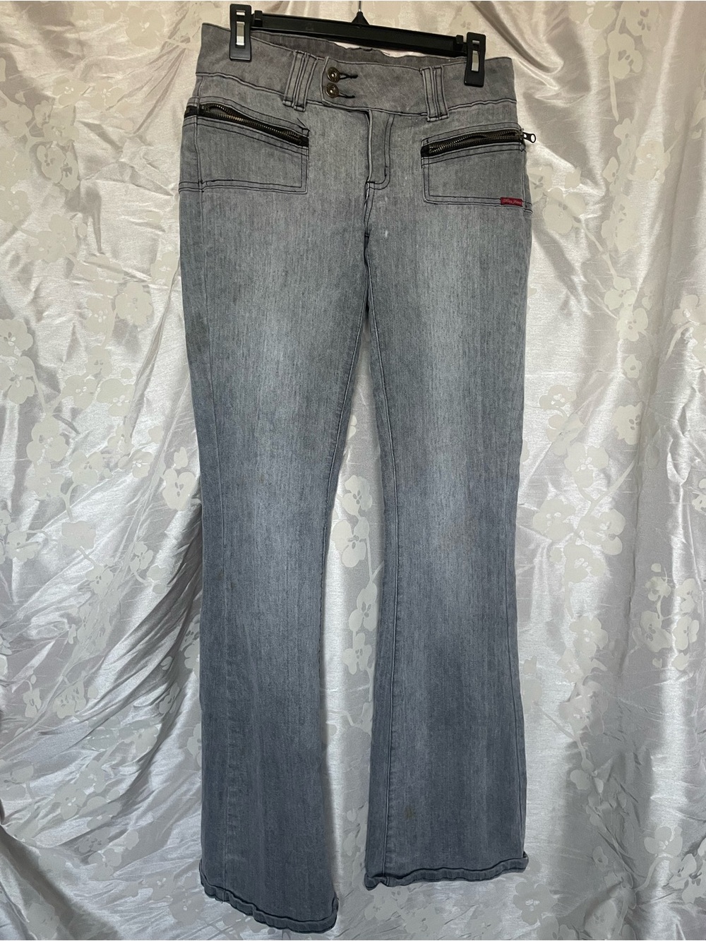 Foxy Jeans with Front & Side Zip Pockets Women's Wide Leg Jeans